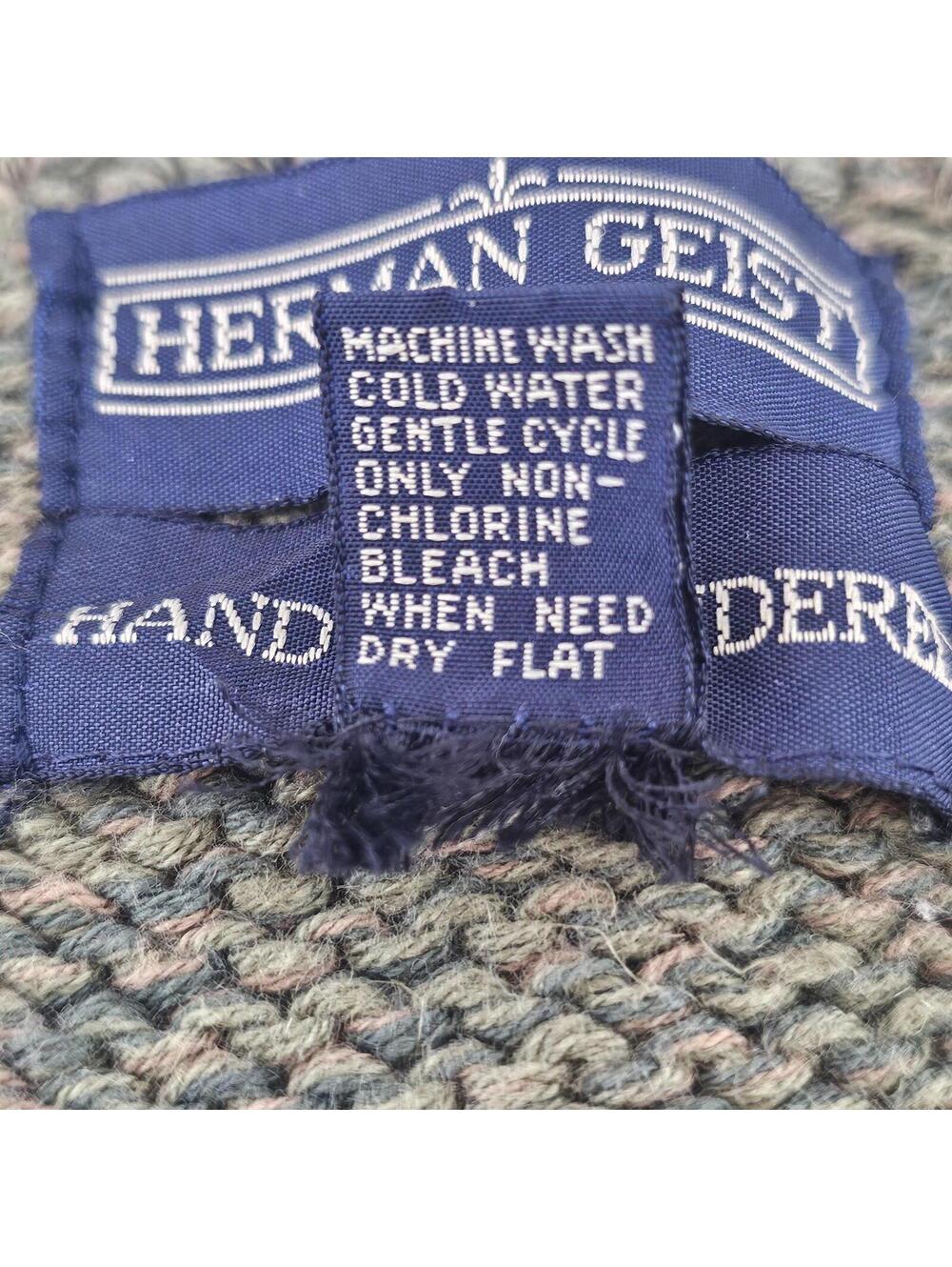 Vintage Herman Geist Sweater Vest Linen Cotton Embroidered Boho Cottagecore Knit - Picture 8 of 12